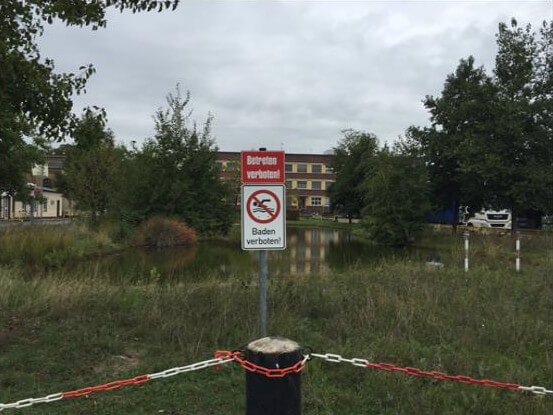 Diagramm zur Darstellung der aktuellen und gewünschten Situation im integrierten Wassermanagement.