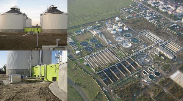 Blick auf die modernisierte Kläranlage IASI mit neuen Anlagen und erweiterten Kapazitäten.